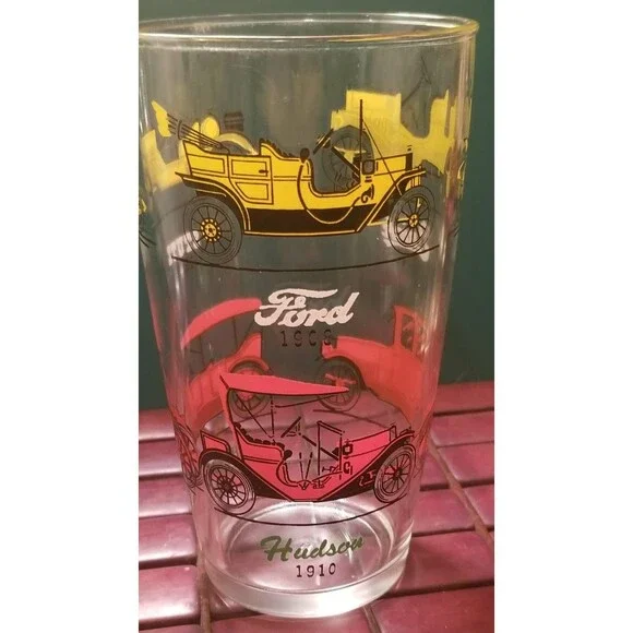 Antique Car Cocktail Mixing Glass Vintage Retro Barware 18oz 6.5