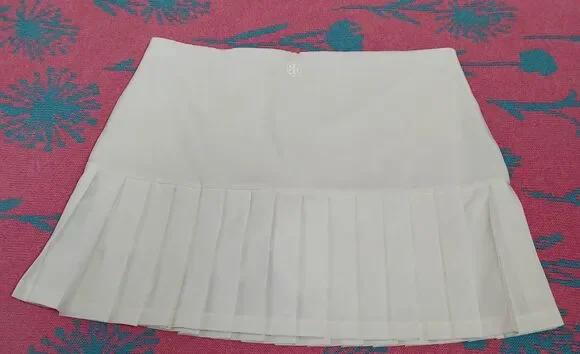 Tory burch womens medium tennis skirt mini cream  white sport athletic skort