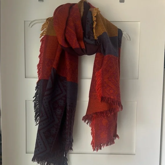 American Eagle Colorful Patchwork Scarf‎