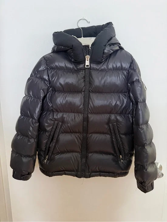Authentic Moncler Quilted Puffer Jacket with Hood for Kids