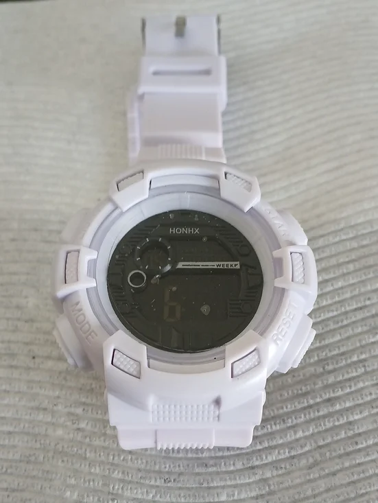 White Digital Sports Watch