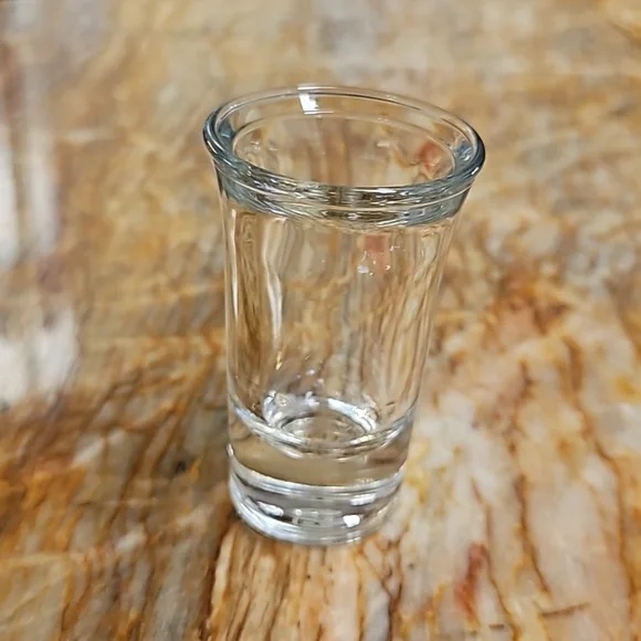 Clear shot glass
