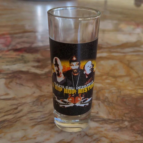 Death Row Presents A HIP HOP HISTORY Shot glass