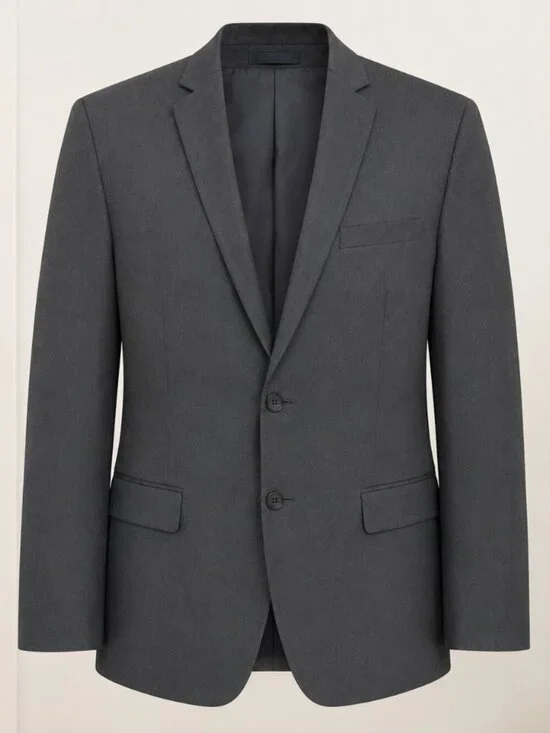 NWT Boys Medium Grey Suit Jacket Blazer Size 20H Youth Formal Dress Coat