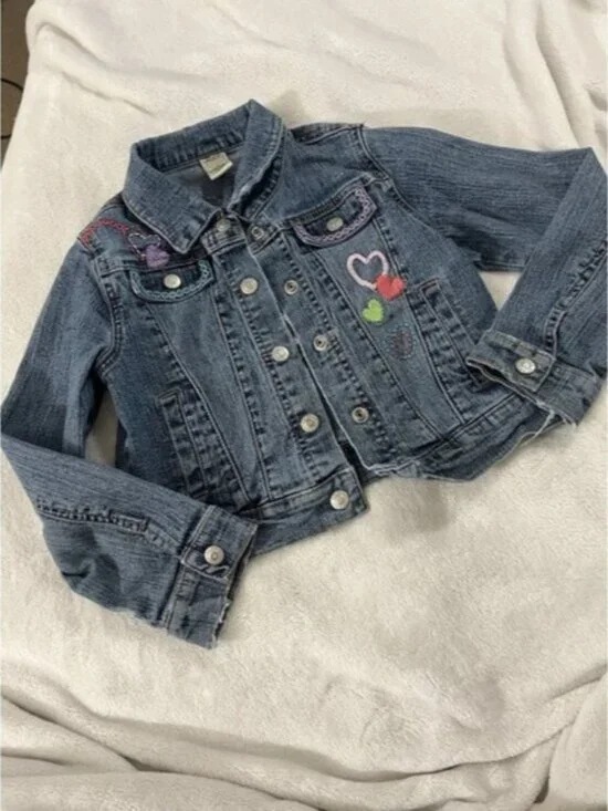 The Origial Arizona‎ Jean Company Girl Denim Jacket Size 6X Pre Own