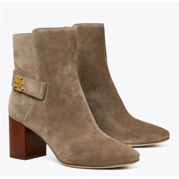 Tory Burch Kira Ankle Boots Bisonte‎ Taupe Suede