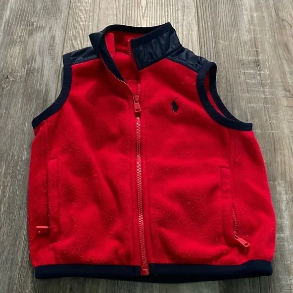 Polo fleece vest