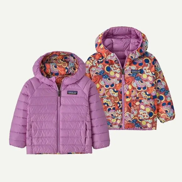 Patagonia Reversible Down Sweater Hoody, Kids Red River: Potters Red, 2T, NWT