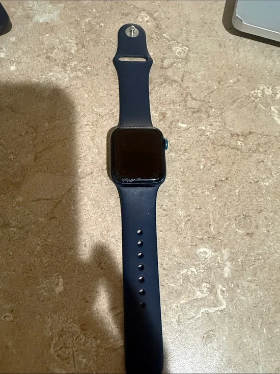 Apple Watch Series 6  Navy Blue Silicone Band