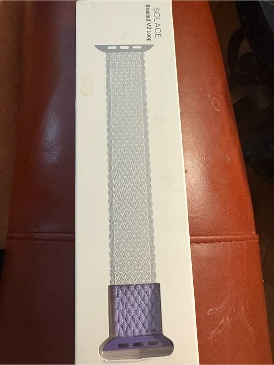 Braided Solo Loop Watch Band — Purple