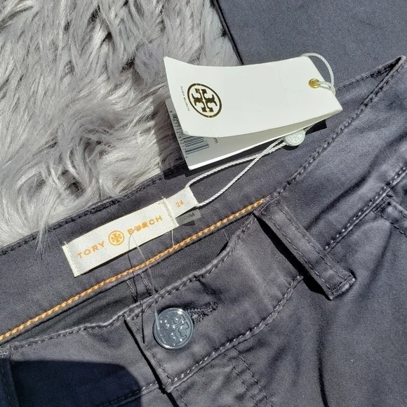 NWT Tory Burch Sabrina Flare Jeans Gray size 24