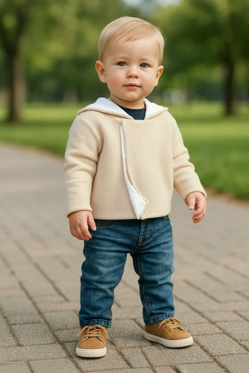 NWT First Impressions Unisex Faux Sherpa Lined Hooded Jacket 6-9 Months