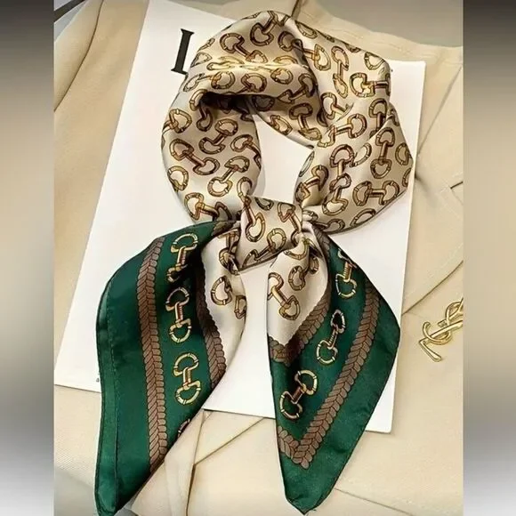 Chain Print Scarf N1375