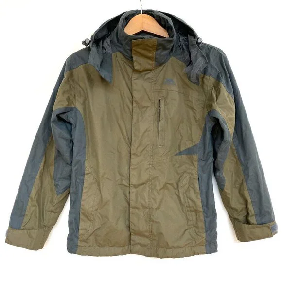 Trespass Boys Waterproof Windproof Outdoor Jacket 9/10