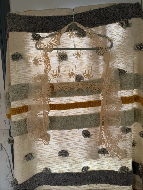 Altar’d State Lace Scarf - Cream - One Size