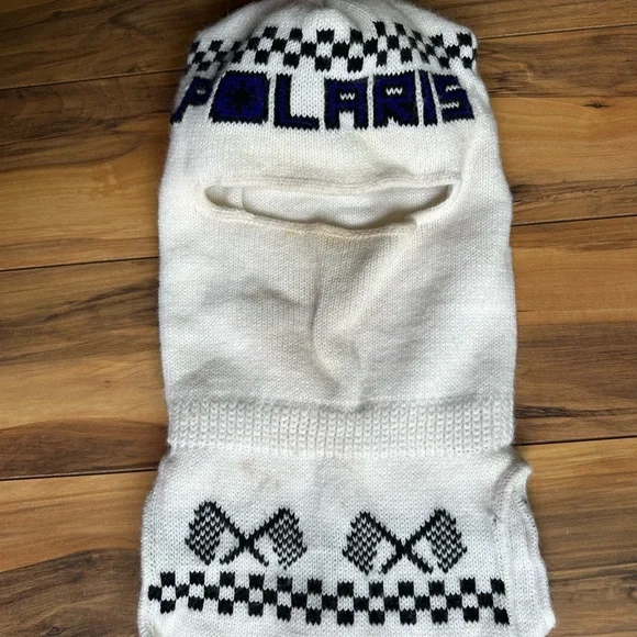 White Polaris Knit Balaclava