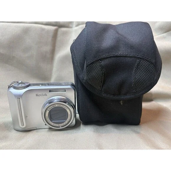 Kodak EasyShare C875 8.0MP Digital Camera with Case - Silver (Tested & Working)