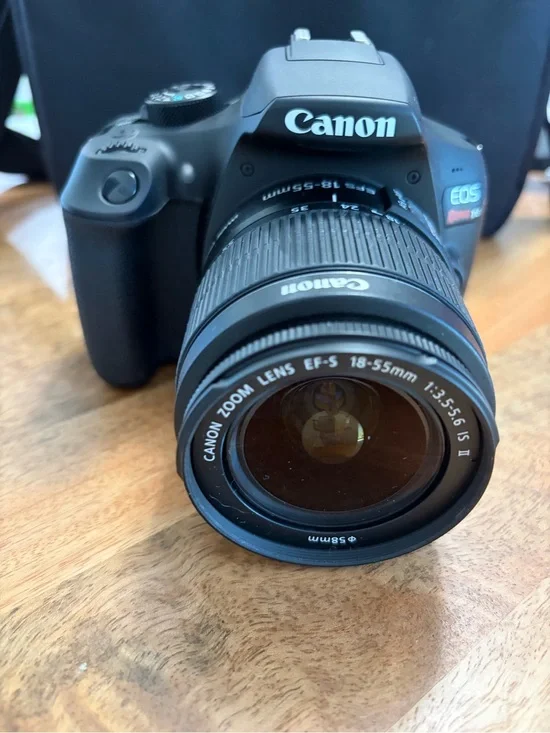 Canon EOS Rebel T6 DSLR Camera with 18-55mm Lens - Black