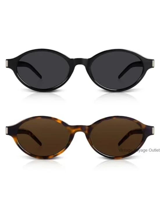Retro Oval Sunglasses Women UV400 Protection Lightweight Y2K Vintage Trendy