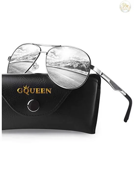 Classic Polarized Sunglasses UV400 Al-Mg Alloy Frame Spring Hinges