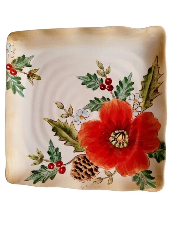 Winter Poppy Plate Designed By Maxcera