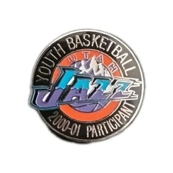 Utah Jazz Logo Lapel Pin NBA Youth Basketball 2000-01 Participant