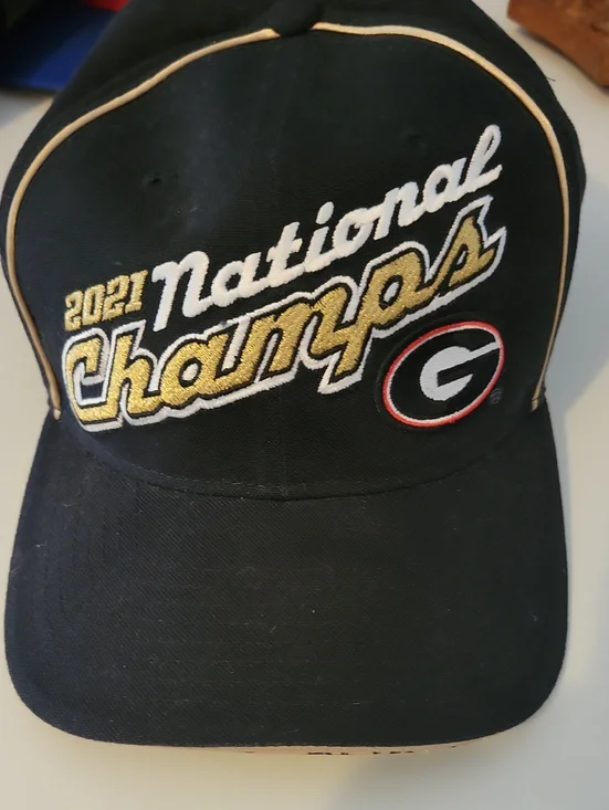 Georgia Bulldogs 2021 National Champs Nike Black & Gold Hat