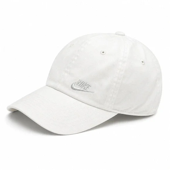 Nike Baseball Cap Hat Heritage86 White Embroidered Swoosh AO8662-100 Dad Hat