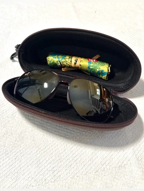 Maui Jim Aviator Tortoise Polarized Sunglasses (Alelele Bridge)