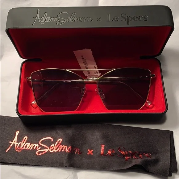 NWT Adam Selman x Le Specs Cat eye wire frame