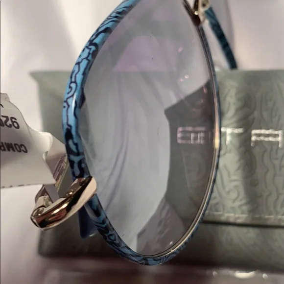 NWT ETRO wire aviator sunglasses w/lace design