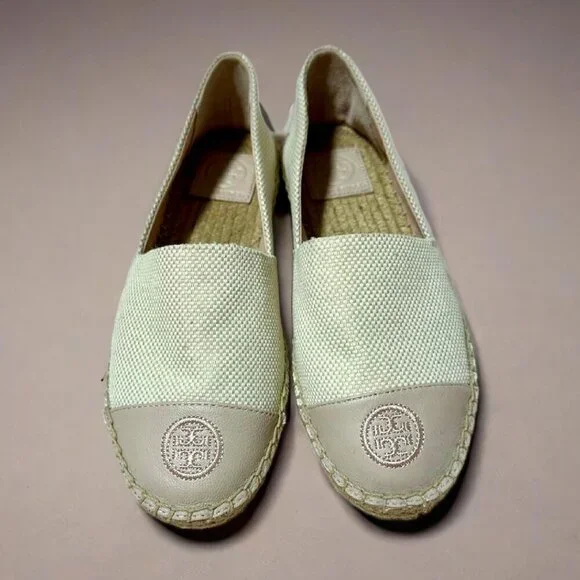 Tory Burch Espadrille Leather Flat Shoes, US 7