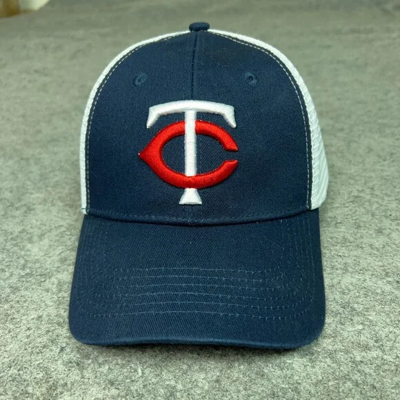 Minnesota Twins Mens Hat Snapback Blue‎ White Trucker Cap Baseball MLB Sports