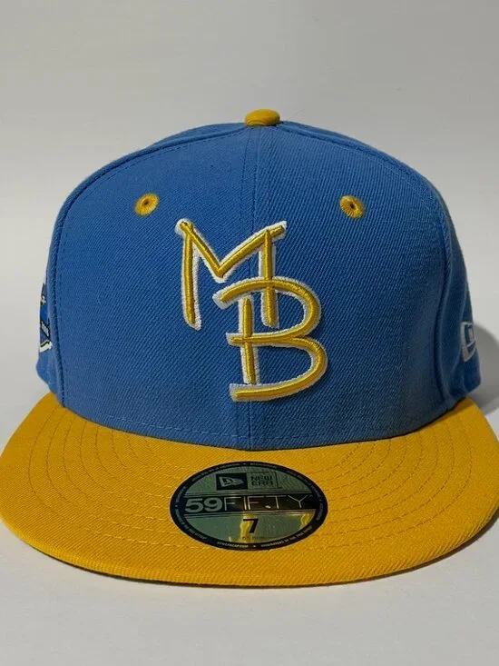 New Era Myrtle Beach Pelicans 59Fifty Fitted Baseball Hat 20th Anniversary 7 NWT