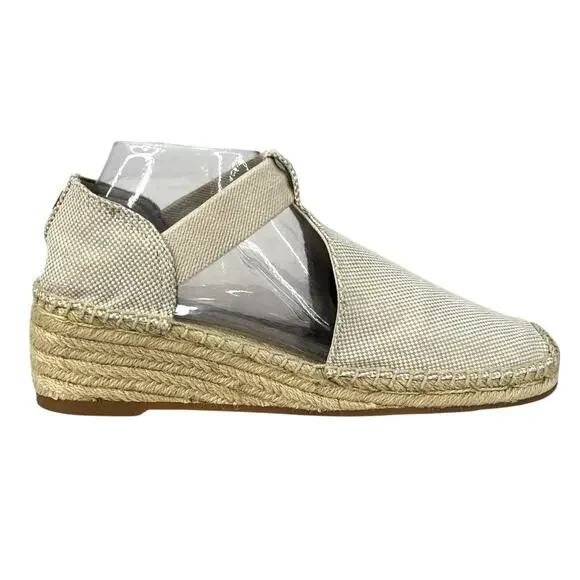 Tory Burch Women’s Catalina Cream Closed Toe Espadrille Size US 11