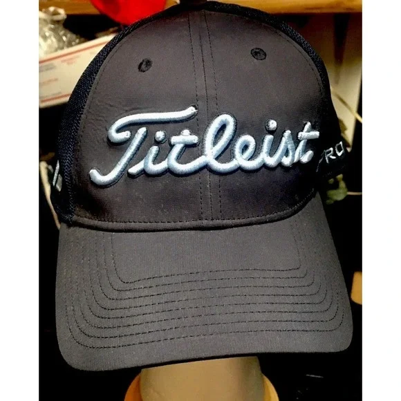Titleist Pro V1 FJ FootJoy Golf Hat Navy Size XL Cap