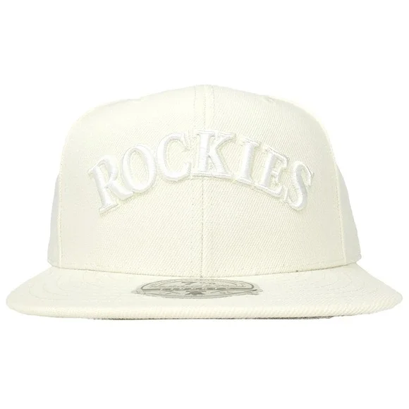 Colorado Rockies Mitchell & Ness‎ MLB Fitted 7 3/8 Liberty Hat Cap 3D Logo NWT