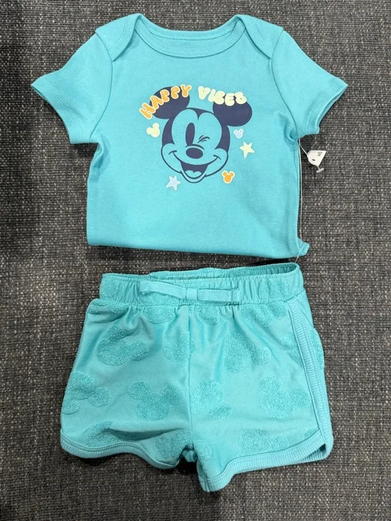 🪅3/$15🪅 Disney Mickey Mouse Bodysuit & Shorts Set