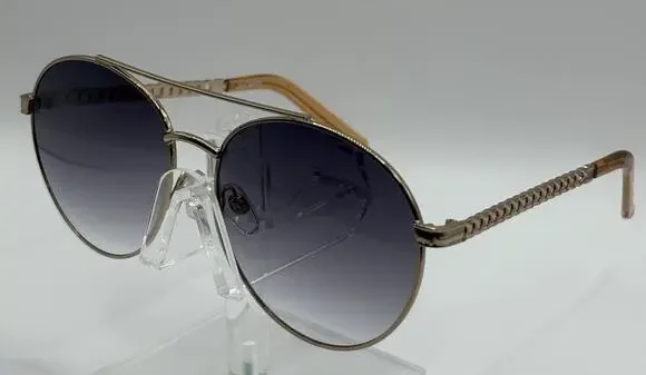 Steve Madden Aviator Sunglasses Gold Blue Gradient Lens