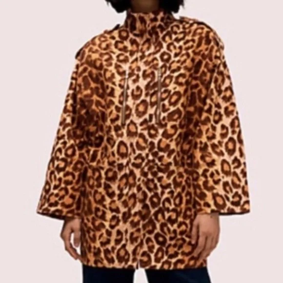 KATE SPADE panthera cheetah print coat