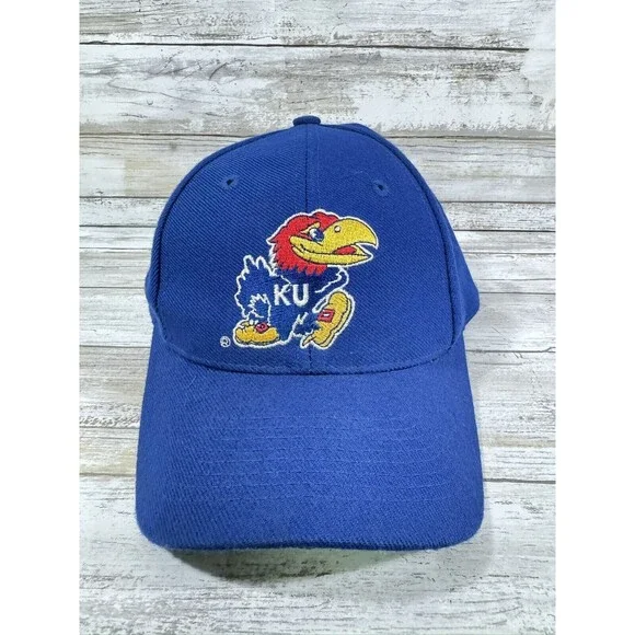 University of Kansas Jayhhawks NCAA Dad Hat Cap Snapback‎ Adult Size Vintage