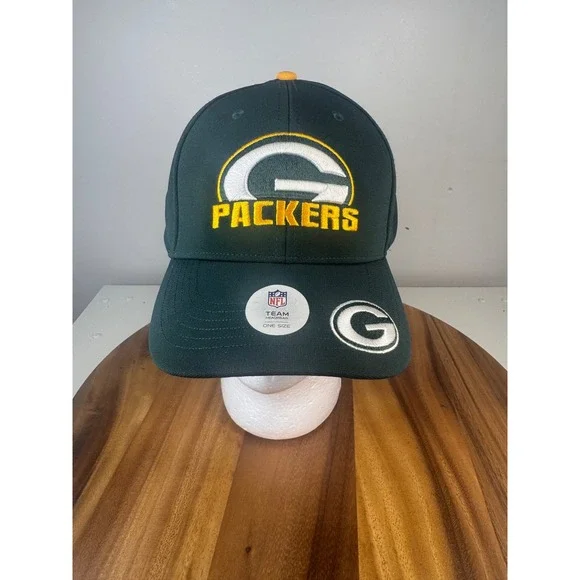 Green Bay Packers NFL Team Headwear Hat Cap One‎ Size Baseball