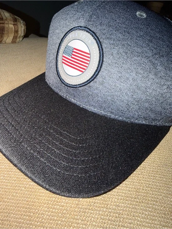 PGA Tour Pro Series Embroidered Knit Cap — Gray & Black