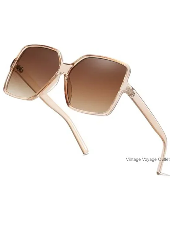 Oversized Square Sunglasses for Women 100% UV Protection Lightweight