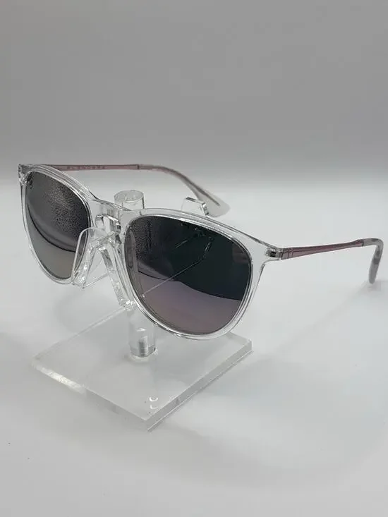 Blenders Eyewear Aspen Rose Polarized Sunglasses Clear Frame Pink Arms