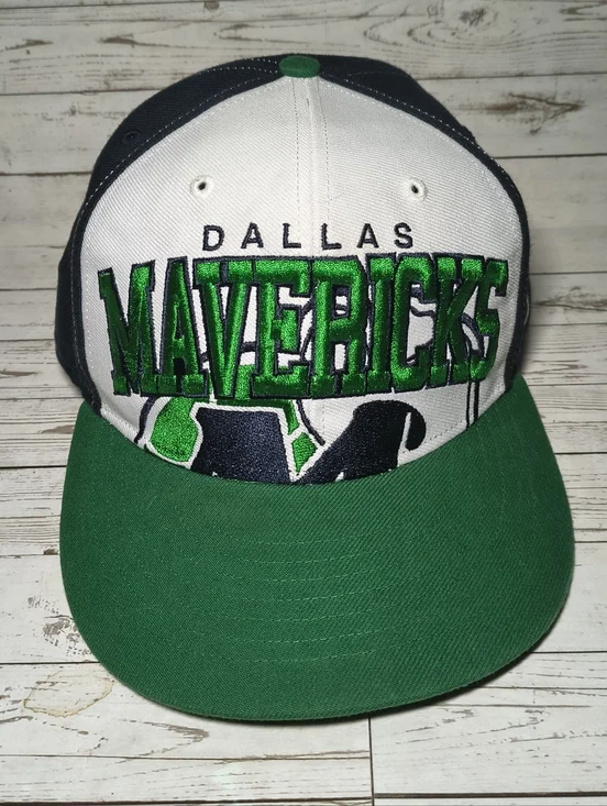 '47 Brand Dallas Mavericks Hardwood Classics Snapback NBA Throwback Green‎ Navy