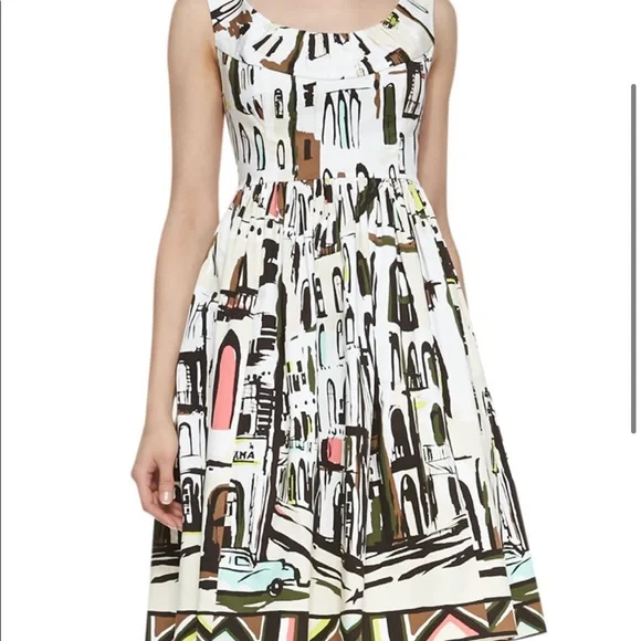 Kate Spade Landscape Havana Cityscape Dress Size 2