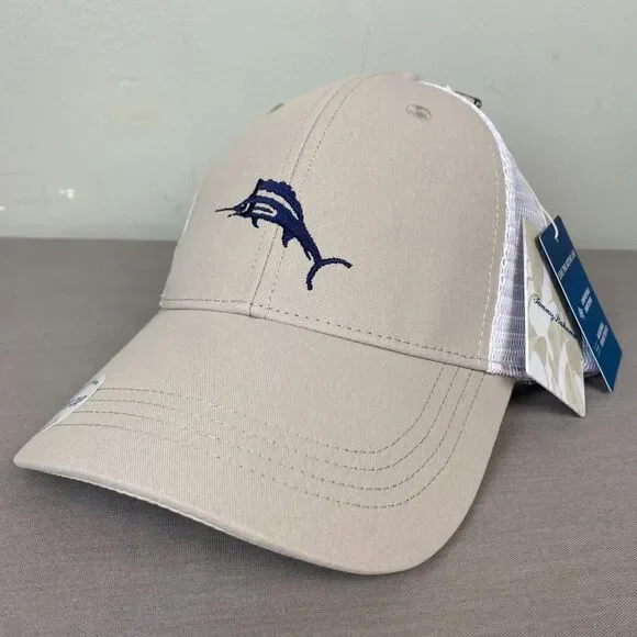Tommy Bahama hat unisex one size brown‎ snap back mesh active sweatband cap