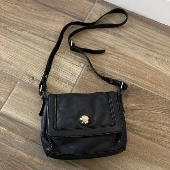Kate Spade Black Leather Crossbody‎ Women's Bag roland park bag