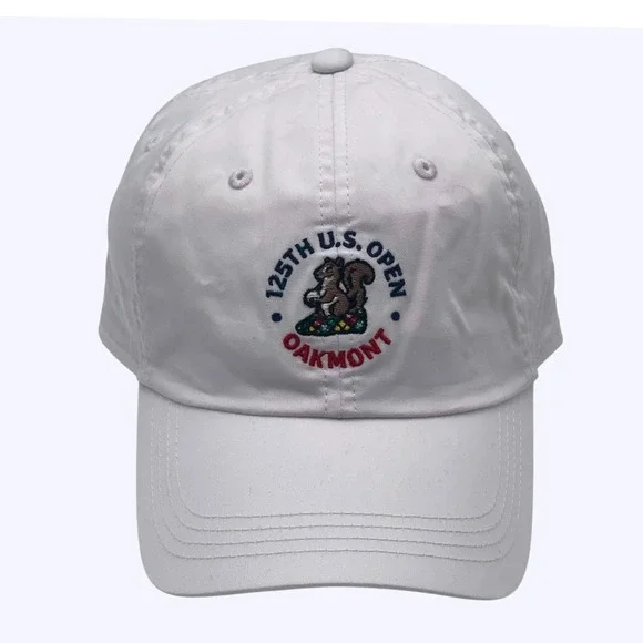 Ahead 125th US Open Oakmont White Golf Hat USGA Member Lightweight Adjustable